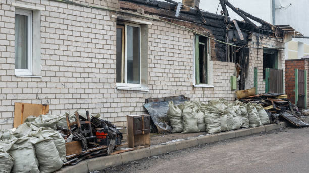 Professional Fire Damage Repair technician working in New Richmond, WI